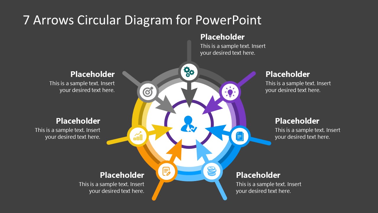 7 Arrows Circular Diagram PowerPoint Template - SlideModel