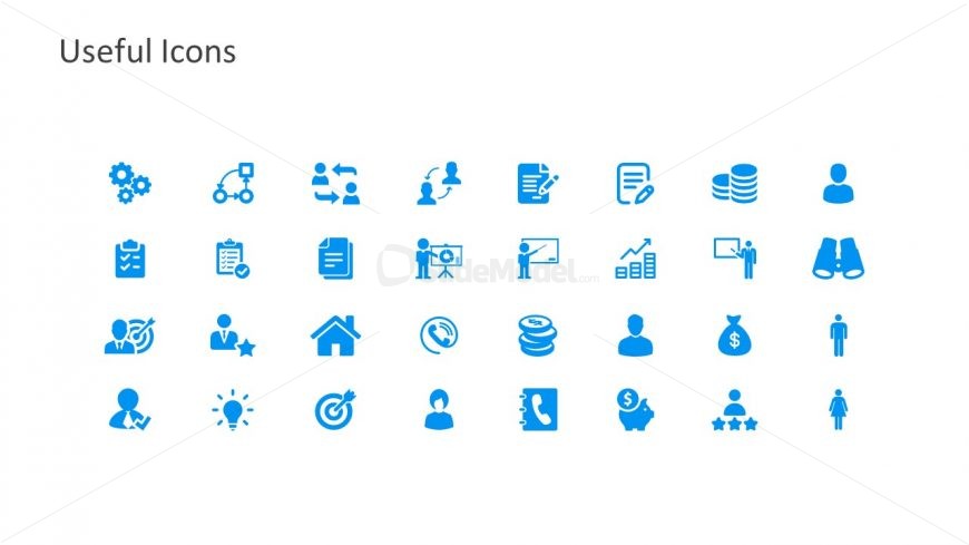 PowerPoint 32 Icons Slide
