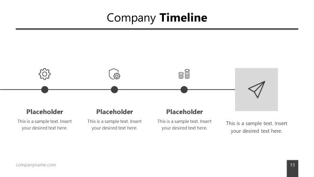 Business Timeline Template with Infographics