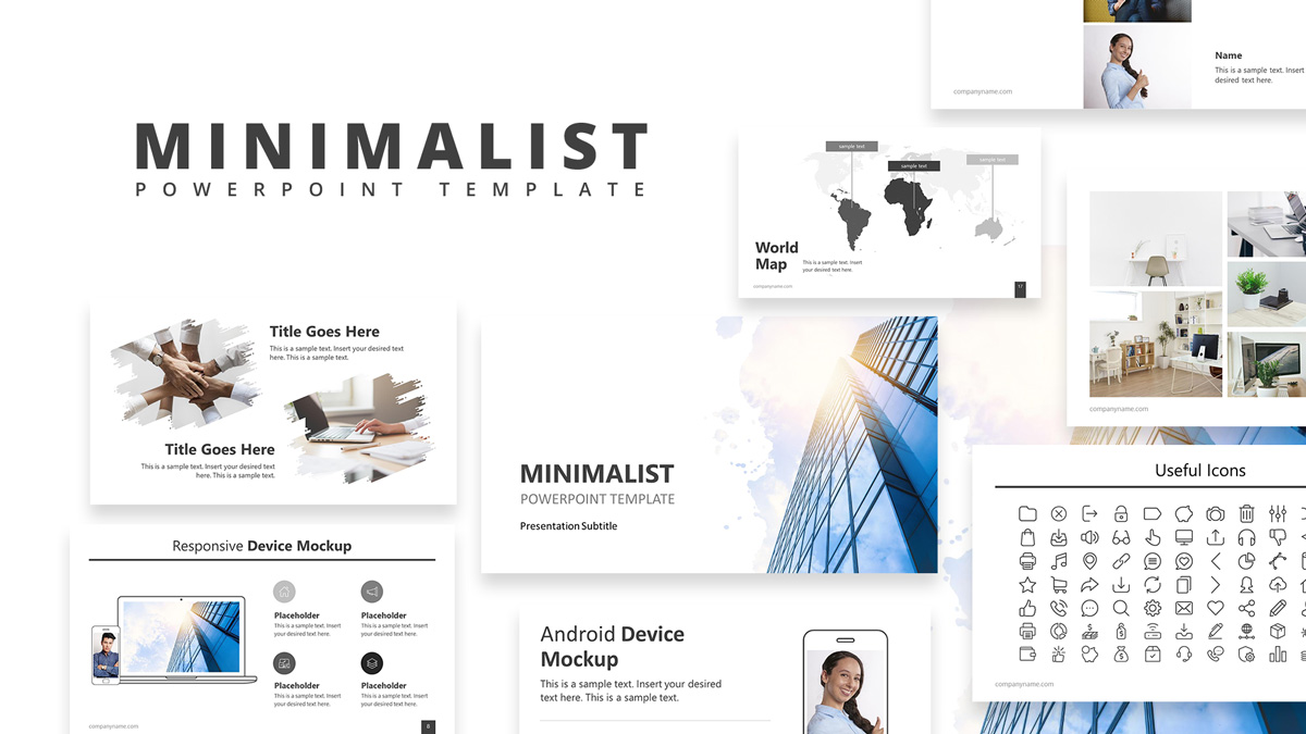 Minimalist PowerPoint Template ubicaciondepersonas cdmx gob mx