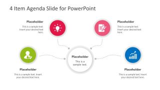 Slide of 4 Steps Infographic Template
