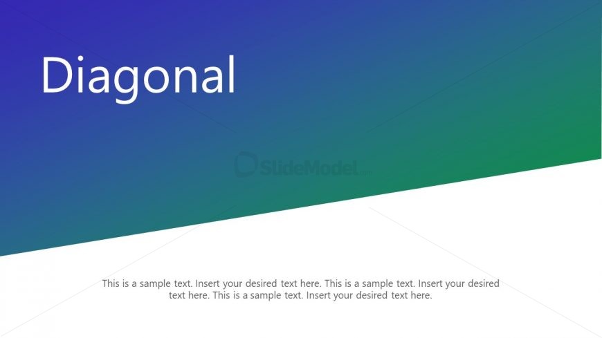 PowerPoint Diagonal Template PPT