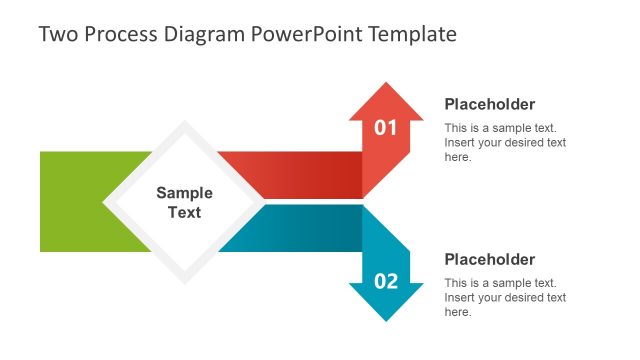 Two Process Diagram PowerPoint Template