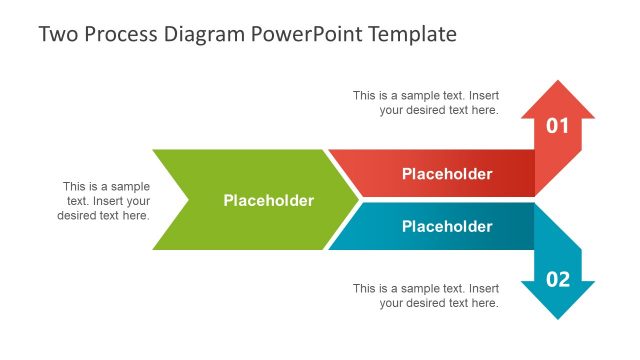 Two Process PPT Diagram Arrows