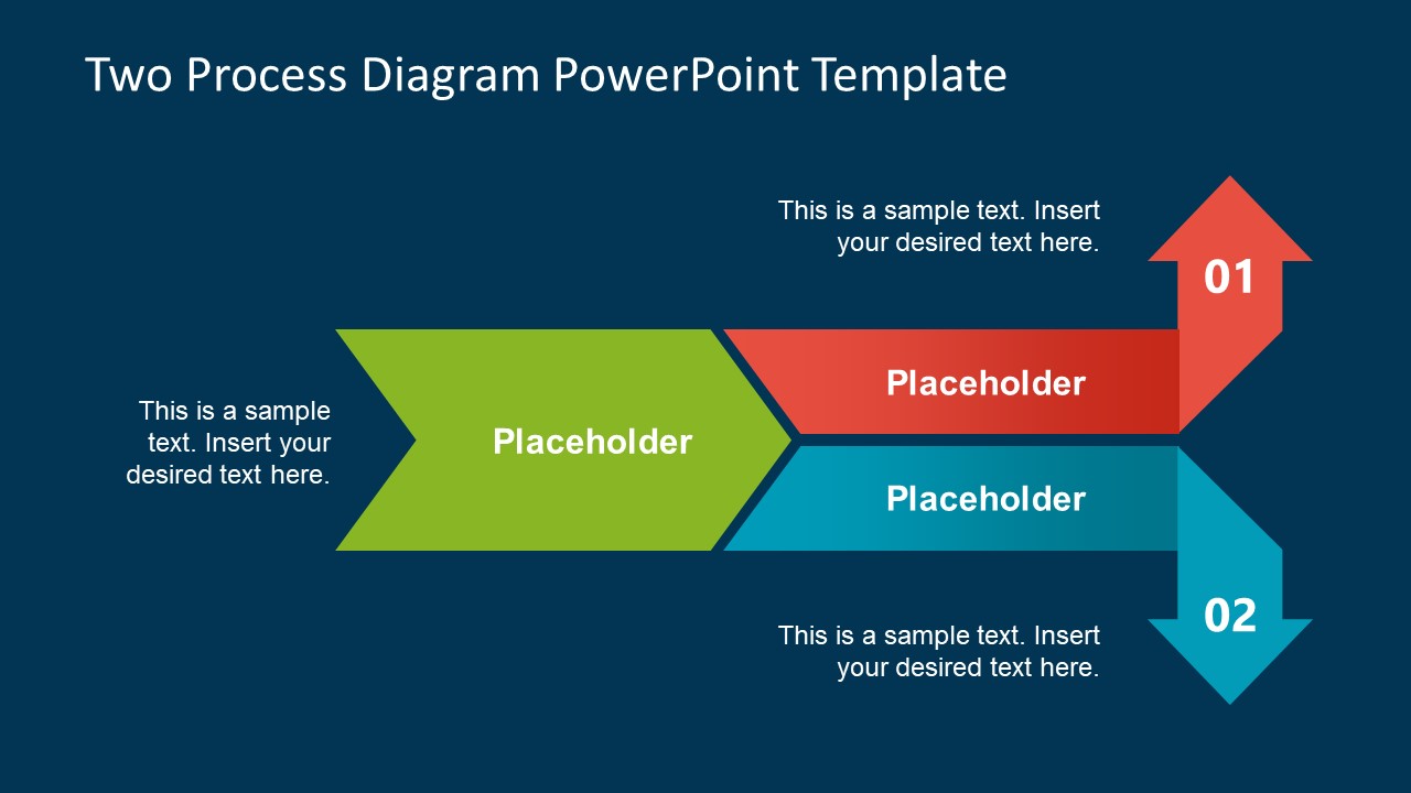 Two Process Diagram PowerPoint Template - SlideModel