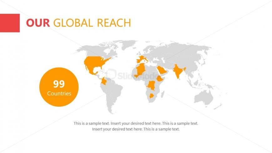 Global Reach template Design with Map