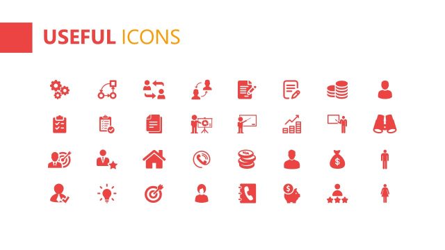 Infographic PowerPoint Useful Icons