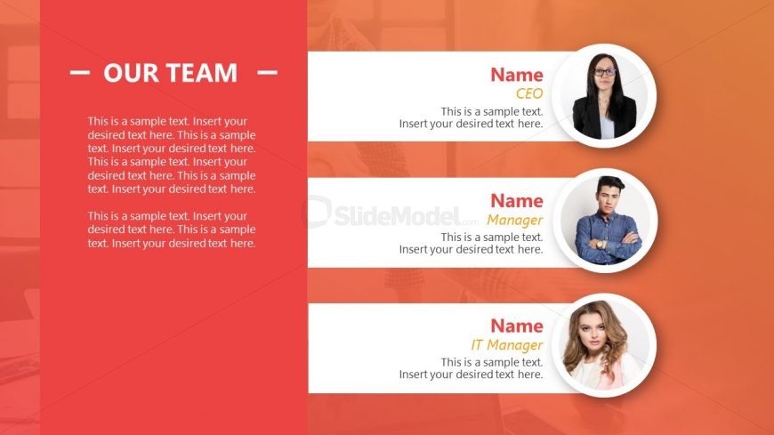 PowerPoint Team Introduction PPT