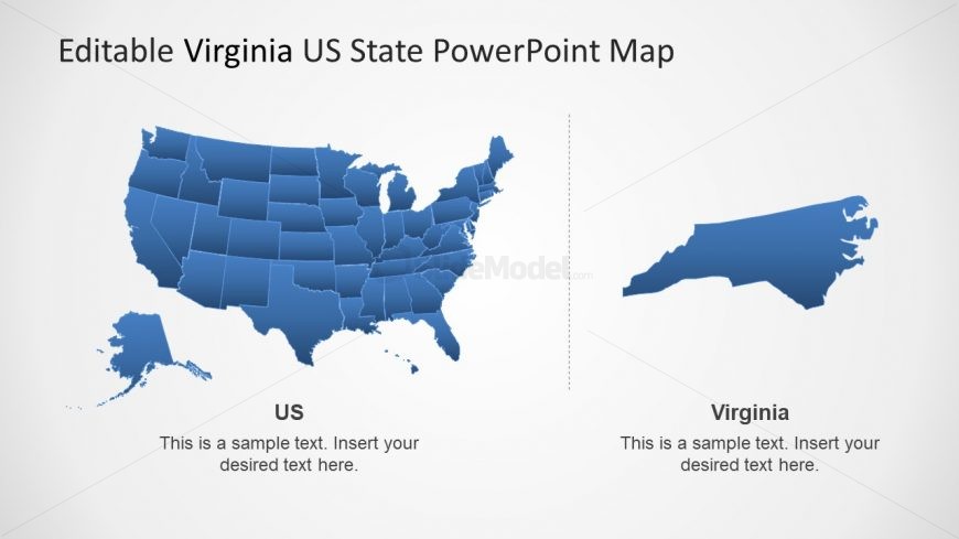 Virginia And USA Map Template