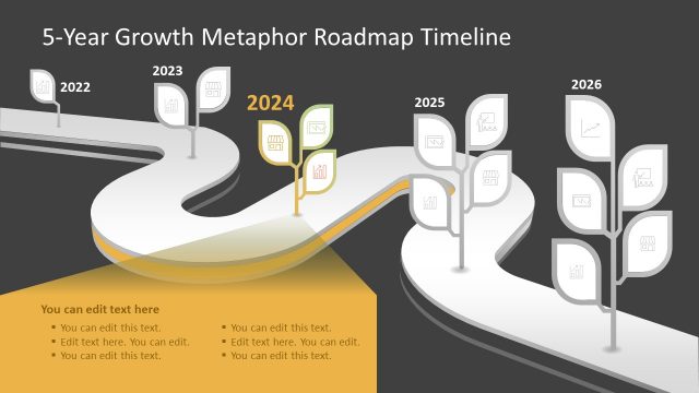 5-Step Roadmap PowerPoint Timeline Template
