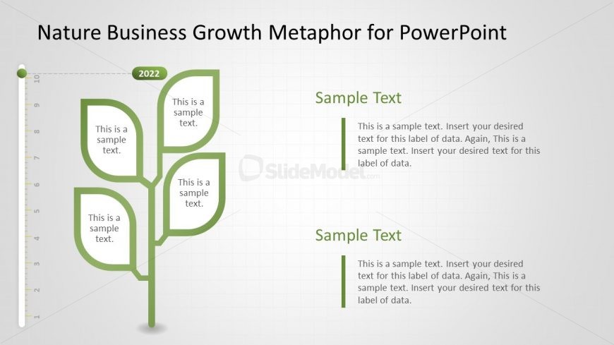 Metaphor Tree Infographic Plan with Four Leaves
