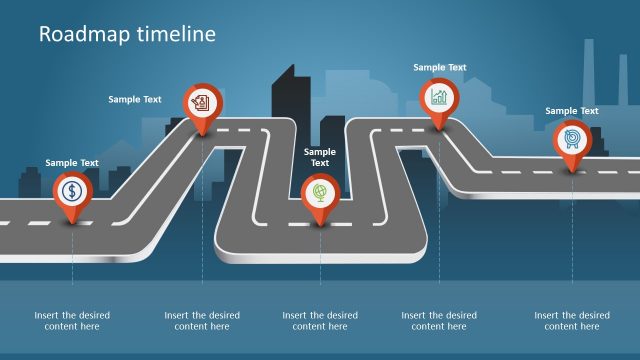 Animated Isometric Roadmap PowerPoint Timeline Template