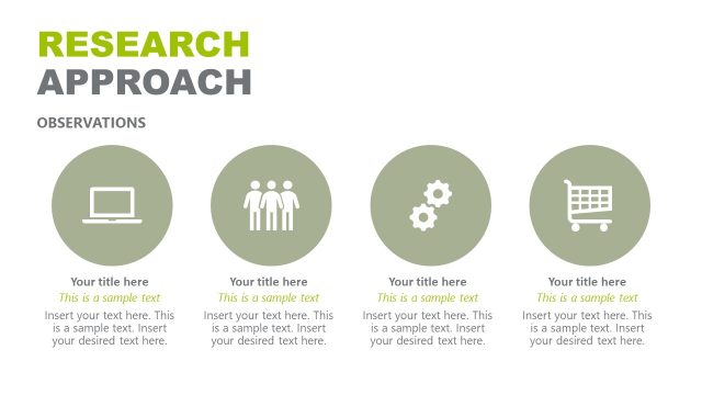 Research Approach Infographic Slide Design