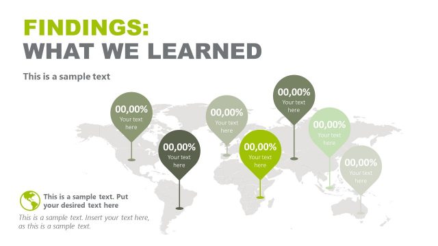 Findings Slide – Infographic Map Slide