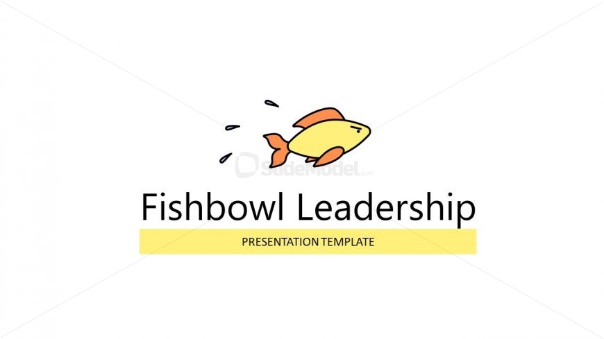 Fish Graphics PowerPoint Template of Leadership 