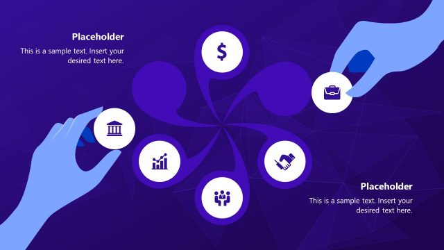 Modern Hands Picking Objects PowerPoint Template