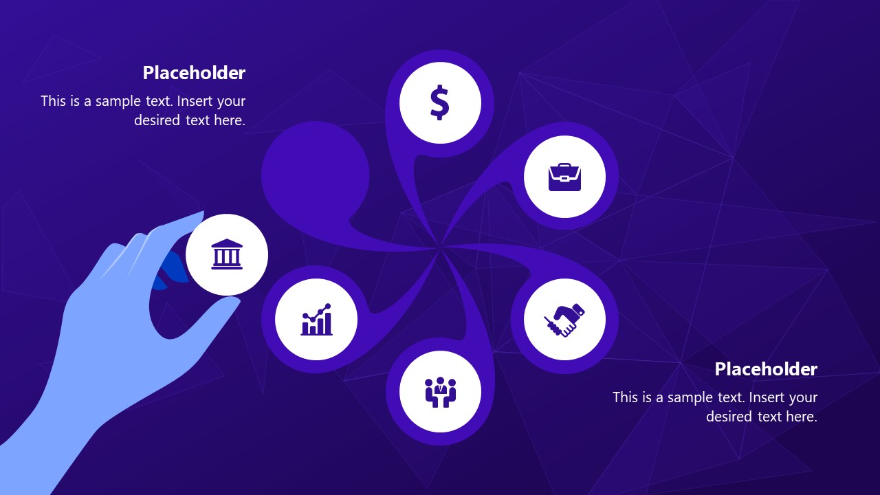Modern Hands Picking Objects PowerPoint Template - SlideModel