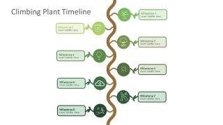 Vertical Growth Timeline Diagram for PowerPoint