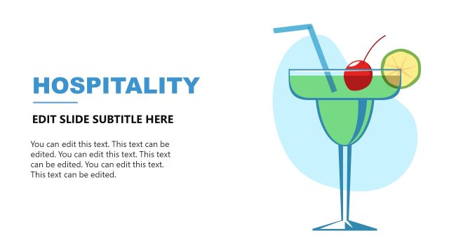 Hospitality Slide with Juice Illustration