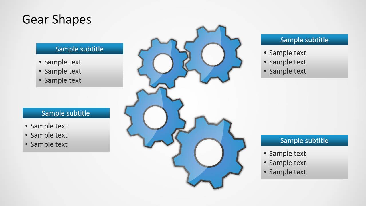 Gear Shape For Powerpoint Slidemodel