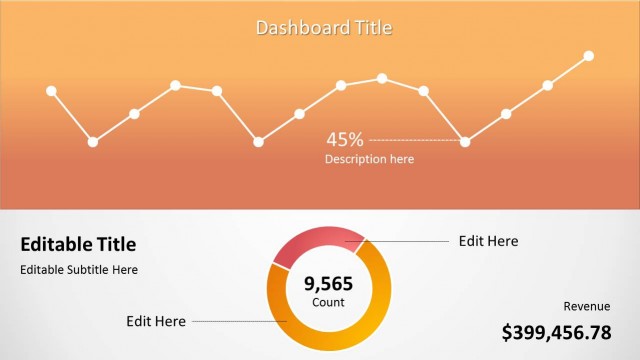 Orange Data-Driven Chart Concept for PowerPoint