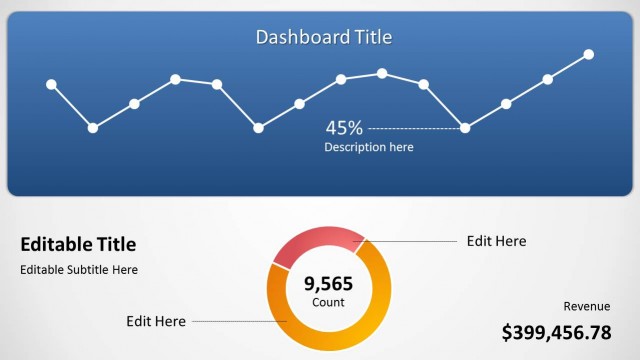 Blue Data-Driven Chart Concept for PowerPoint