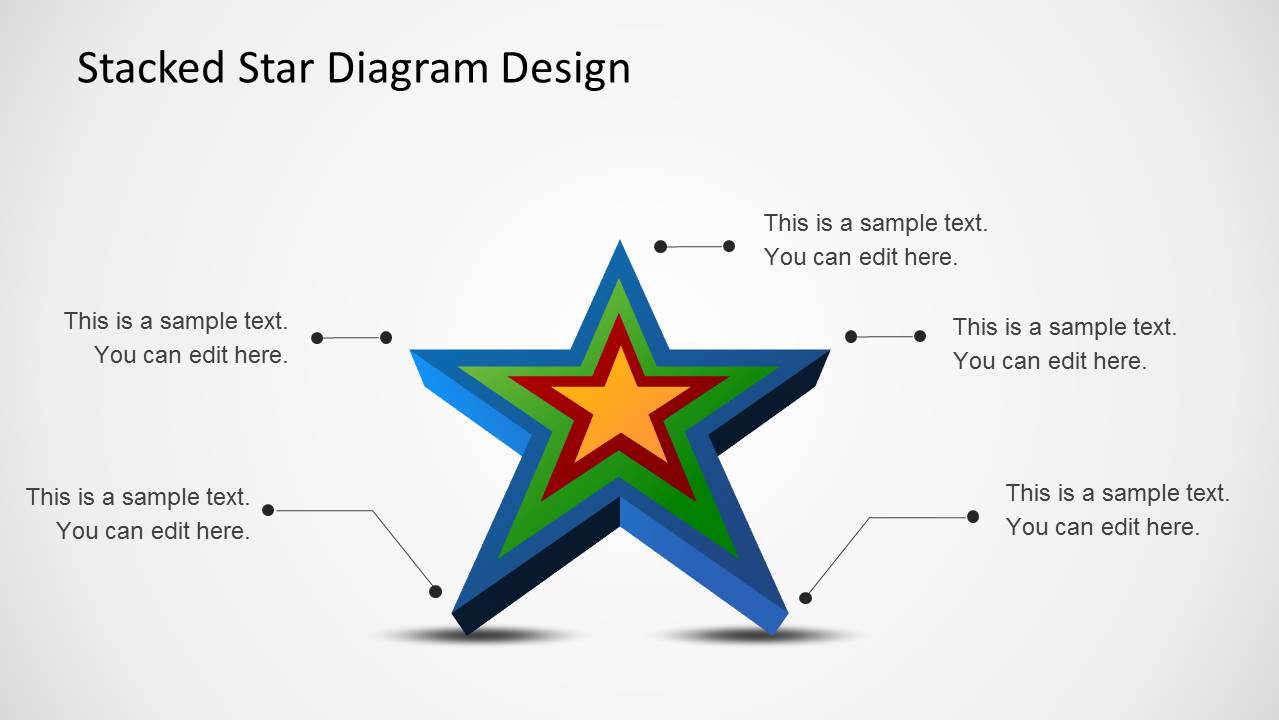 3D Star Diagram Template for PowerPoint - SlideModel