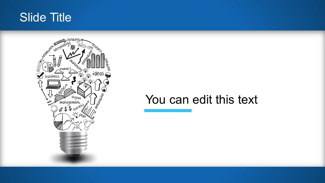 Creative Light Bulb Background Template for PowerPoint - SlideModel