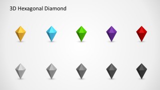 Colorful PowerPoint Diamond Icons