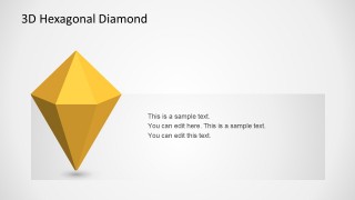 3D Diamond Slide Design for PowerPoint