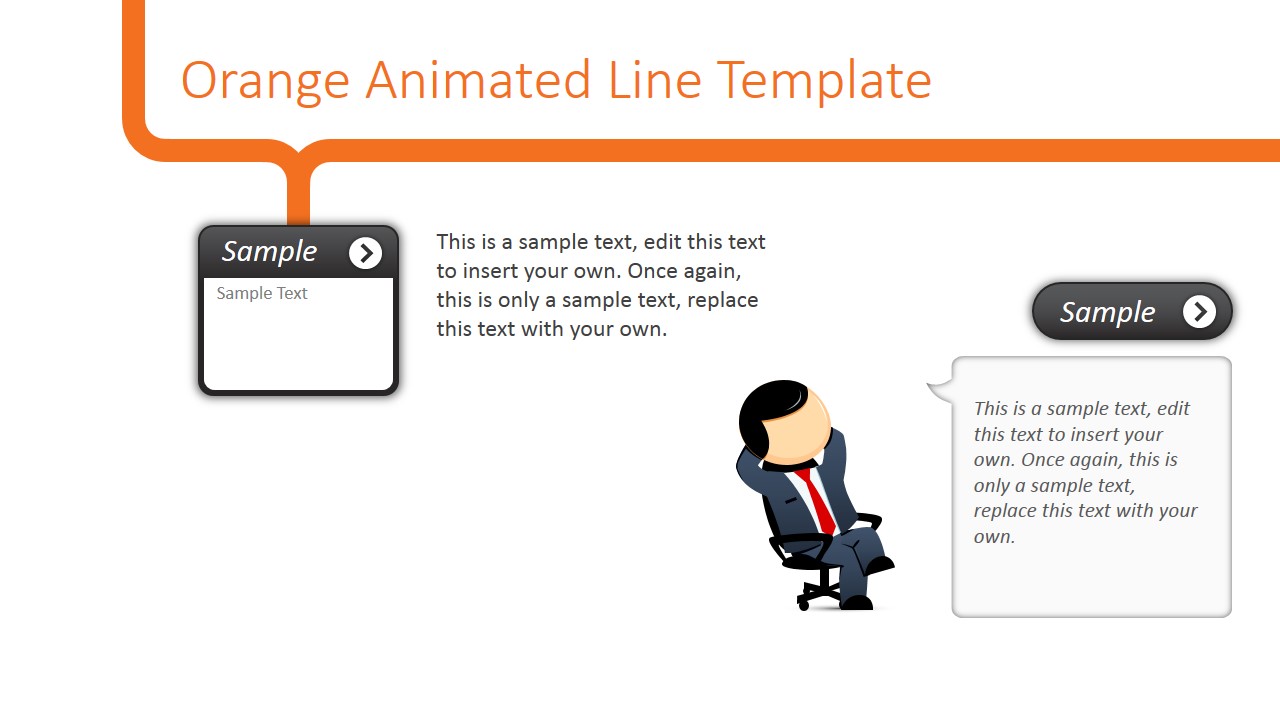 Animated Orange Line Powerpoint Template Slidemodel Animated Orange Line Powerpoint Template Slidemodel