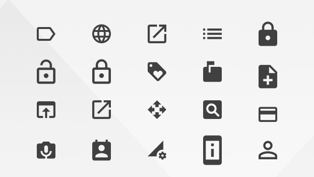 Actions Icon Library from Google Materials Resources