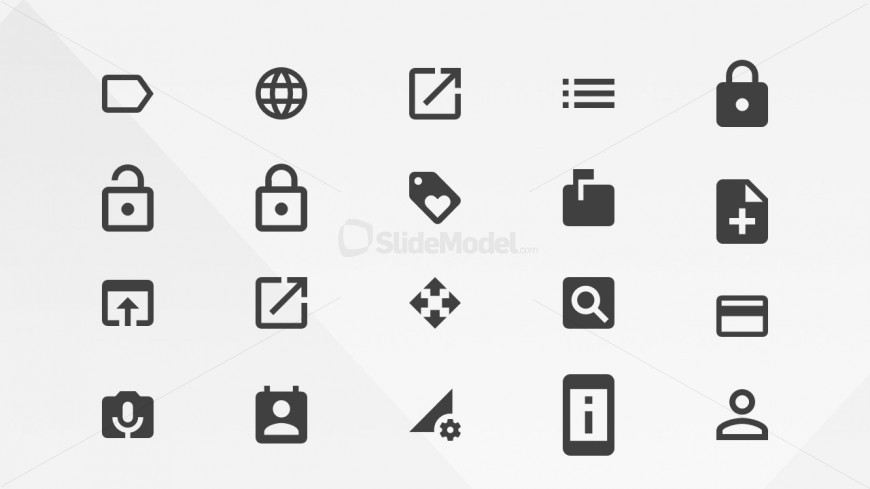 Google Materials Resources Action Icons for Web and Mobile