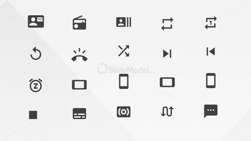 PowerPoint Icons Communication Library