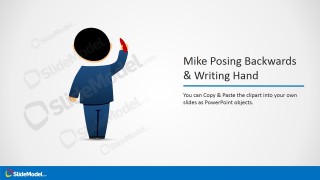 Male Cartoon Picture with Hand Writing