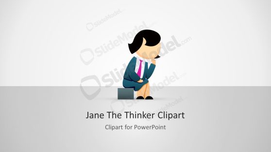 Jane The Thinker Clipart