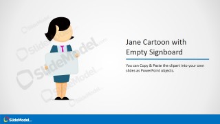 PowerPoint Jane Cartoon with Whitebaord