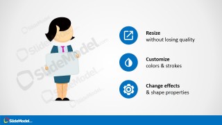 PowerPoint Jane Character Cartoon Clipart