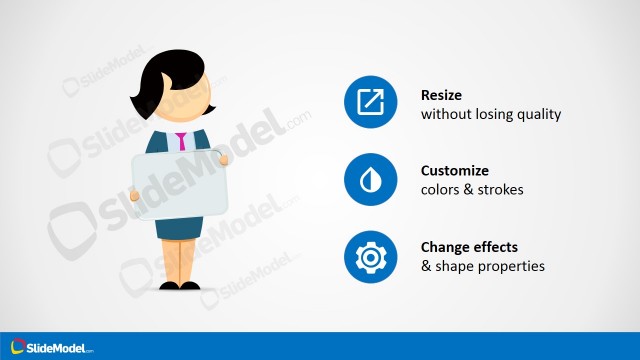 Jane Character Clipart Cartoon for PowerPoint