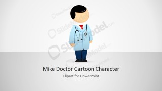 Mike Doctor Cartoon Character Clipart for PowerPoint