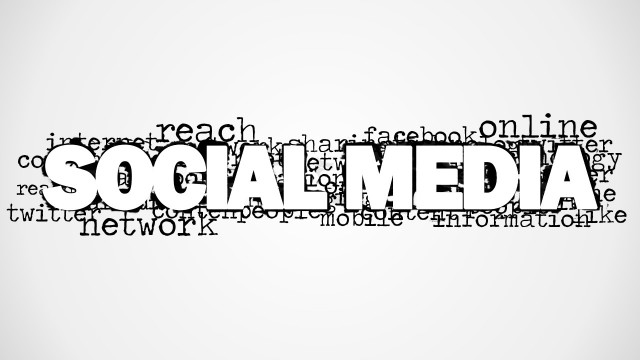 Social Media Word Cloud Picture for PowerPoint