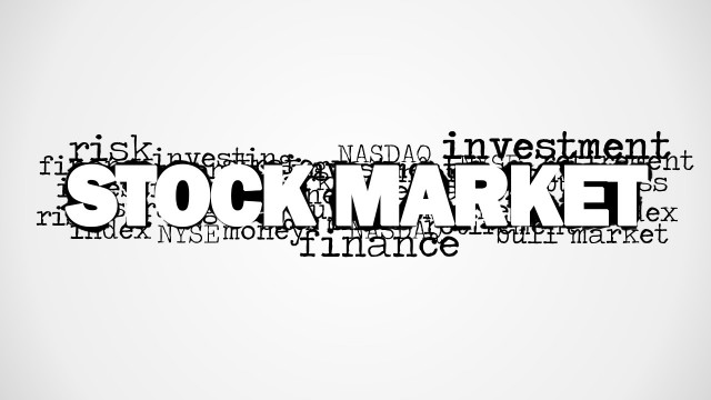 Stock Market Word Cloud Picture for PowerPoint