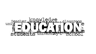 PowerPoint Word Cloud Featuring Education