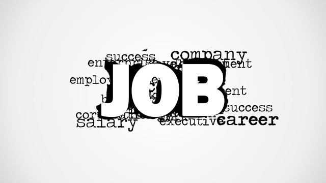 Job Word Cloud Picture for PowerPoint