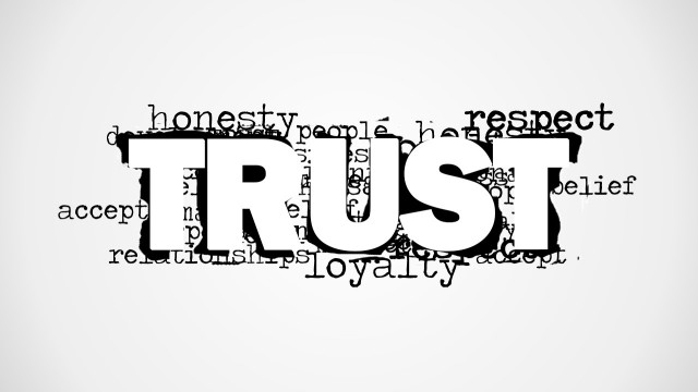 Trust Word Cloud Picture for PowerPoint