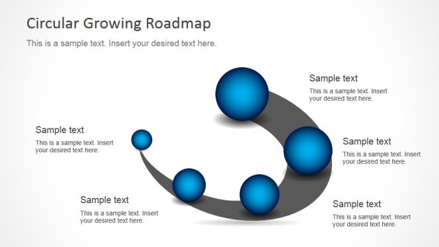 Circular Growing Roadmap PowerPoint Template