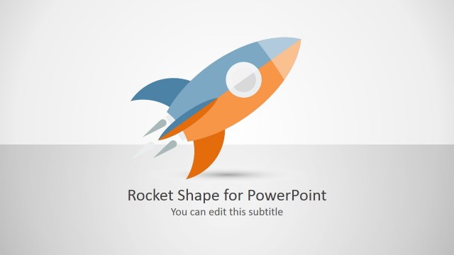 Space Rocket Shape for PowerPoint