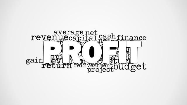 Profit Word Cloud Picture for PowerPoint