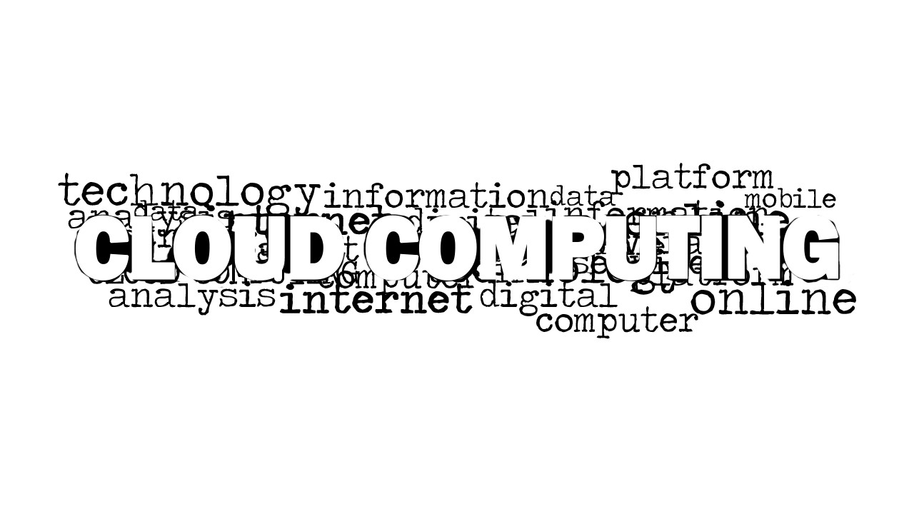 Cloud Computing Word Cloud Picture for PowerPoint - SlideModel