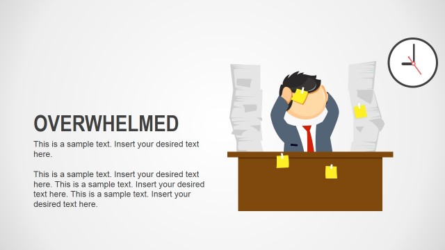 Overwhelmed Business Analogy Slides for PowerPoint